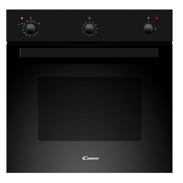 Clearance Candy OVG505/3N Built-In Conventional Gas Oven 54 litres, Black