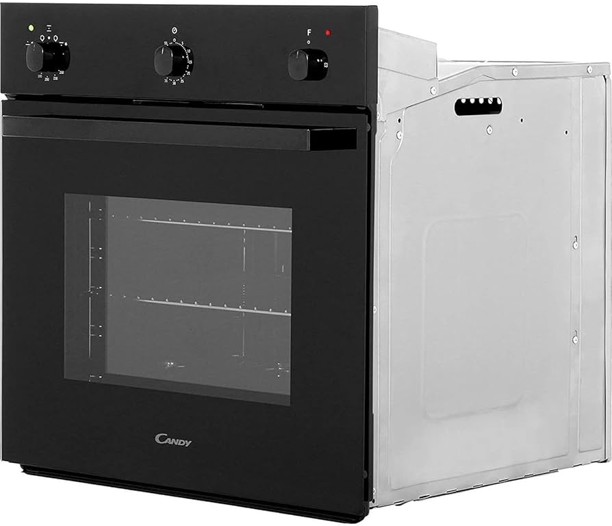 Clearance Candy OVG505/3N Built-In Conventional Gas Oven 54 litres, Black