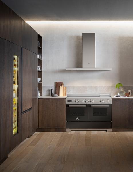 Bertazzoni 120 cm induction top + griddle, electric double oven Professional Series-Nero (Black)