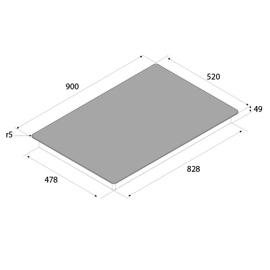 Aiforce Plus 90cm Induction Hob with 5 Zones Touch slider controls Black Glass Finish