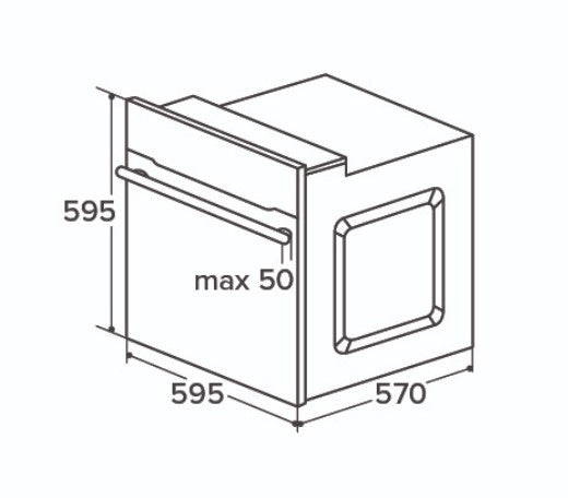 CDA SC035BL Eleven function single multifunction oven, Black