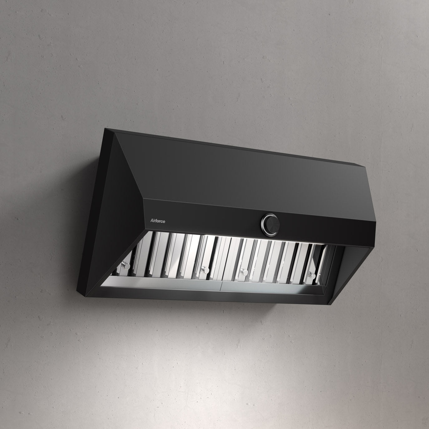 Airforce VIS Head 120cm Wall Mounted Cooker Hood with Non Drop System & Baffle Grease filter system - Anthracite Finish