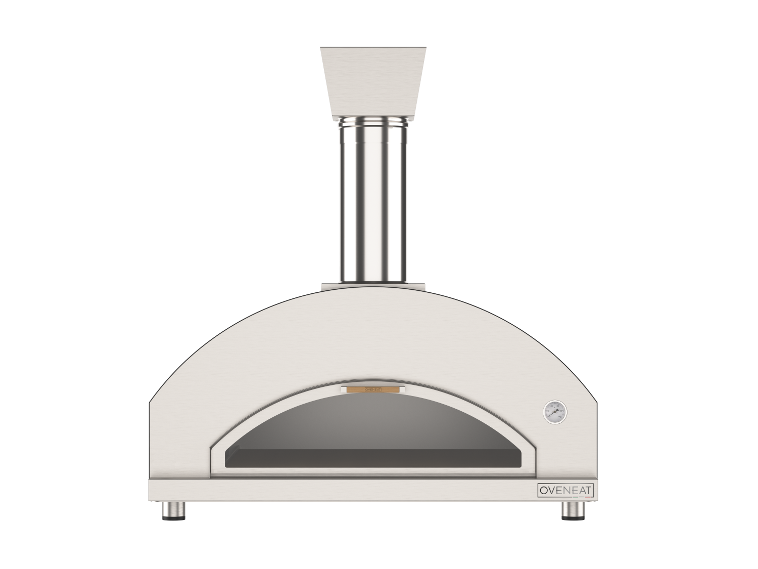 Oveneat WDD-5VG Charcoal Grey Wood Fired PIzza Oven for upto Five Pizzas with Drop-down Glass Door includes Brazier & Pizza Peel