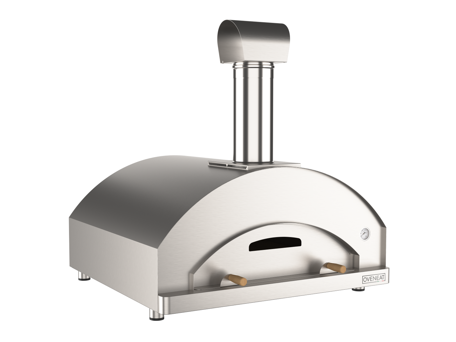 Oveneat WRX-5X Stainless Steel Wood Fired Pizza Oven for upto five pizzas with Stainless Steel Door this Includes Brazier & Pizza Peel