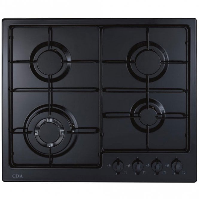 CDA HG6251BL Four burner gas hob