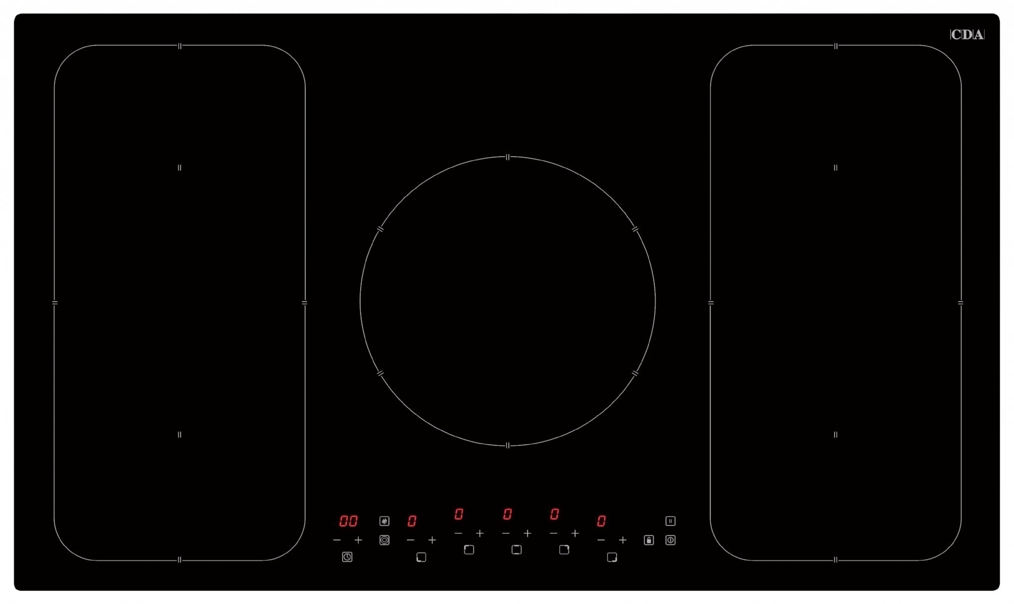 CDA HN9611FR Five zone induction hob