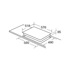 CDA HC6621FR Four zone ceramic hob