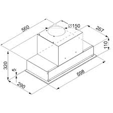 CDA CCH60BL 55cm HoodConnect canopy extractor