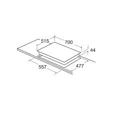 CDA HVG721BL Five burner gas on glass hob