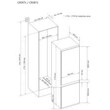 CDA CRI971 Integrated 70/30 combination fridge freezer