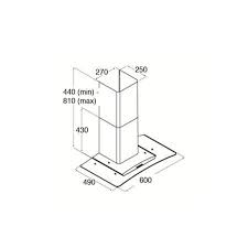 CDA EKP60BL Curved glass extractor with edge lighting