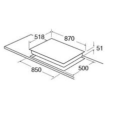CDA HN9611FR Five zone induction hob
