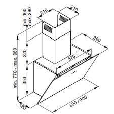CDA EGA60BL 60cm gesture control extractor