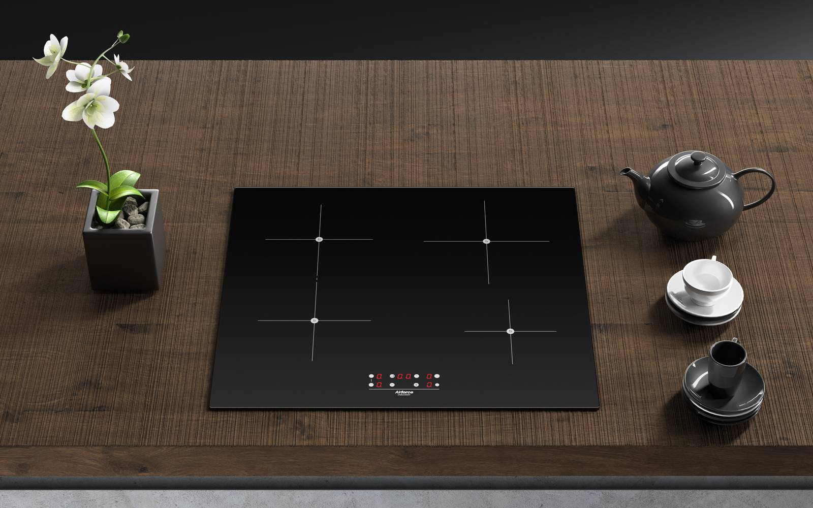 Airforce Integra 60 4 B 59cm Induction Hob with Integra ready System a