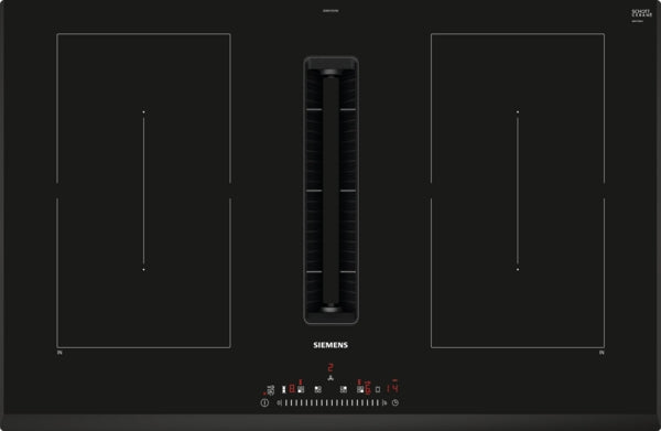 Siemens iQ500 Induction Hob With Integrated Extraction 80cm Surface Mount Without Frame ED851FQ15E