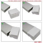 Kair Double Airbrick Adapter With Fitted Grilles 220x90 - Brown - Devine Distribution Ltd