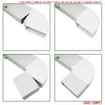 Kair 90 Degree Horizontal Elbow Bend 220mm x 90mm - 9 x 4 inch - Devine Distribution Ltd