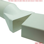 Kair Rectangle to Round Ducting Connector 220mm x 90mm to 150mm Round - Devine Distribution Ltd