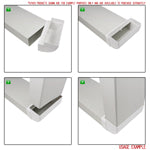 Kair 90 Degree Vertical Bend Ducting Connector 220mm x 90mm - Devine Distribution Ltd