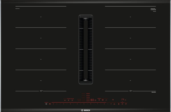 Bosch Series 8 Induction Hob With Integrated Extraction 80cm Surface Mount With Frame PXX875D67E