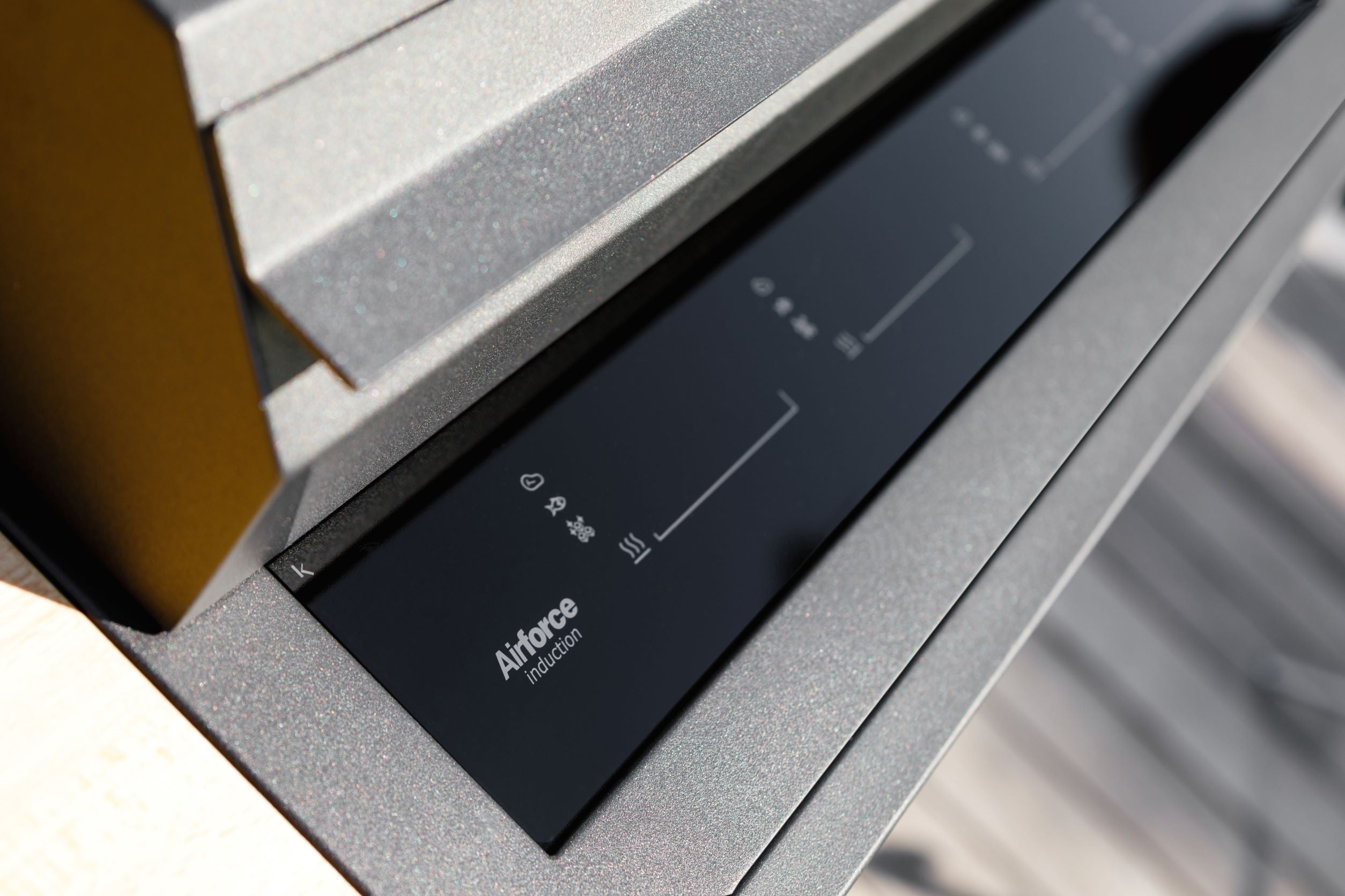 Airforce E-Cook 150cm BBQ Luxury Outdoor Cooking with a 58cm Teppanyaki Induction Hob - Devine Distribution Ltd