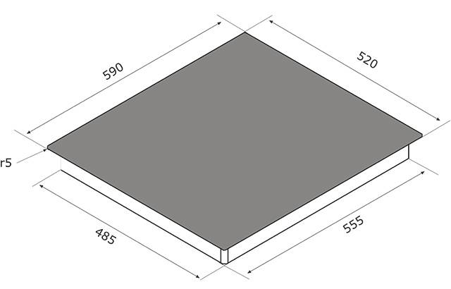 Airforce B4 60cm Integra Hob 4 Cooking Zone with Bridging Function - Devine Distribution Ltd
