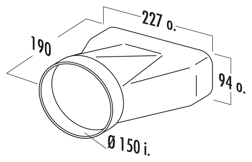 F-EST 150 end piece Airforce 4043006 Technical Image