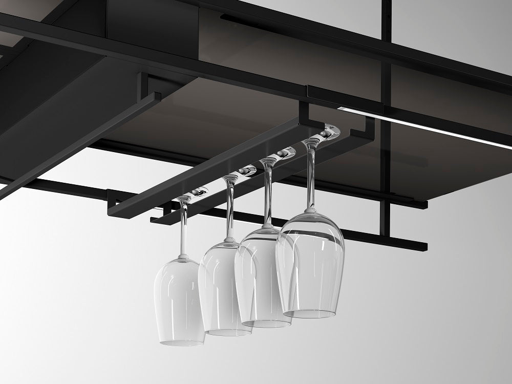 Airforce Frame 140cm/180cm Island Cooker Hood Glass Rack Accessory - Devine Distribution Ltd