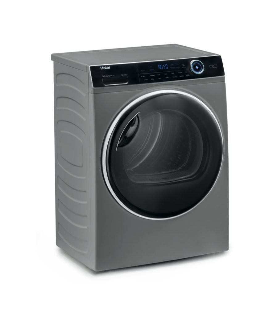 Haier HD90-A2979S Freestanding 9kg Heat Pump Tumble Dryer Antracite Finish - Devine Distribution Ltd