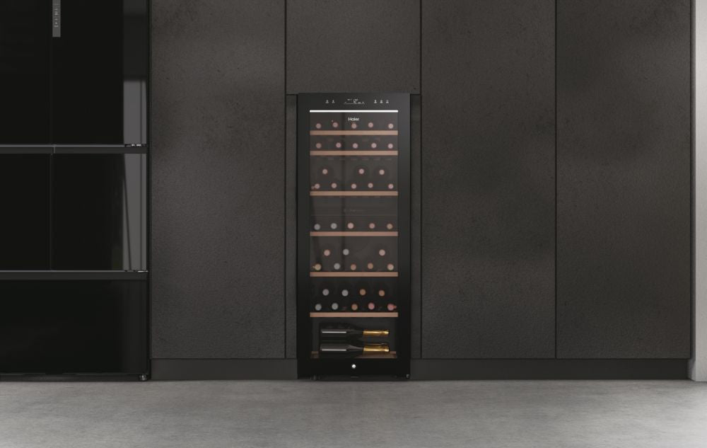 Haier HWS77GDAU1 50cm Freestanding 77 Bottle Wine Fridge - Devine Distribution Ltd