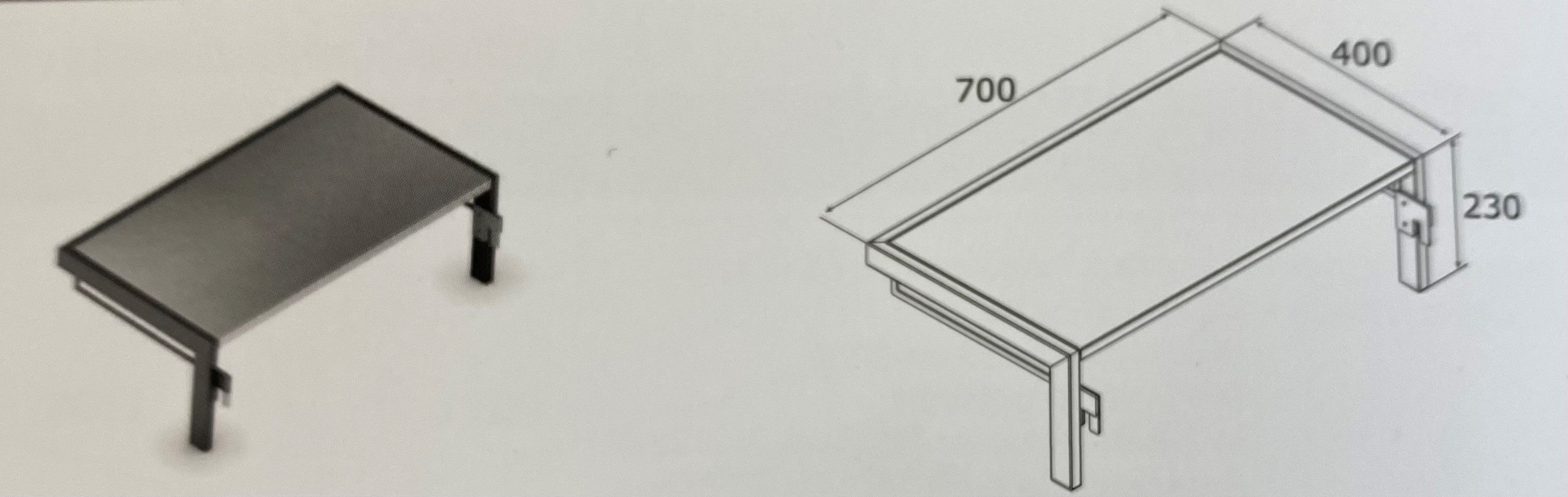 Airforce E-Cook 40cm BBQ Side Extension for All E-Cook BBQ's - Devine Distribution Ltd