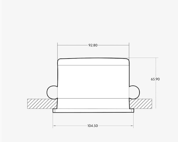 ZUMA Luminaire Light ONLY with Supernova R Bezel - Devine Distribution Ltd