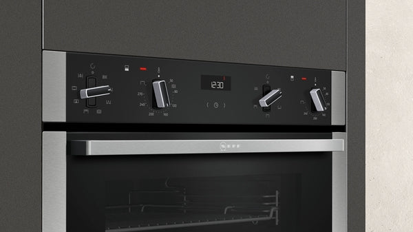 NEFF N50 BUILT-IN DOUBLE OVEN STAINLESS STEEL U1ACE2HN0B