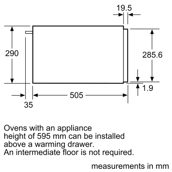 NEFF N50 BUILT-IN WARMING DRAWER 29CM STAINLESS STEEL N1AHA02N0B