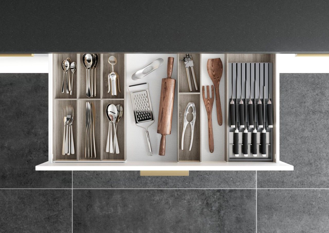 AMBIA-LINE Cutlery Insert Kit - Bardolino Oak ALC.45.110P.BO - Devine Distribution Ltd