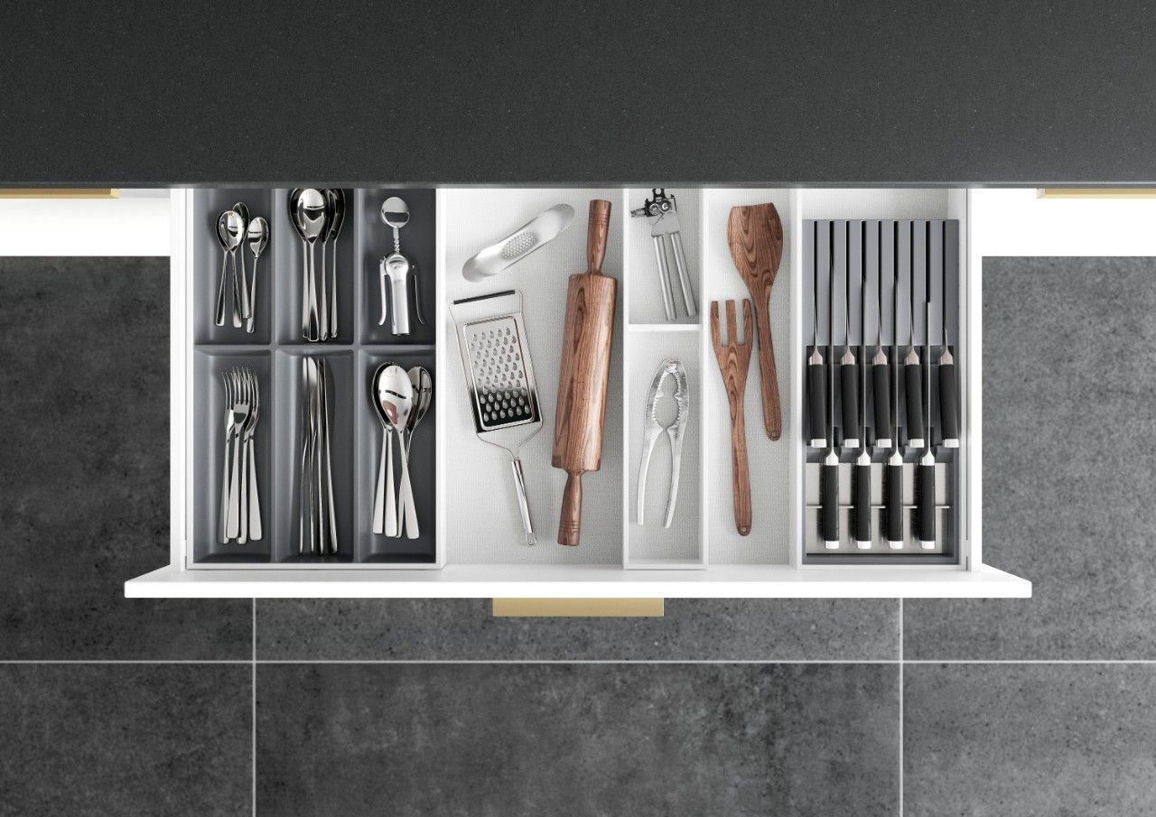 AMBIA-LINE Cutlery Insert Kit - Silk White ALC.45.110P.W - Devine Distribution Ltd