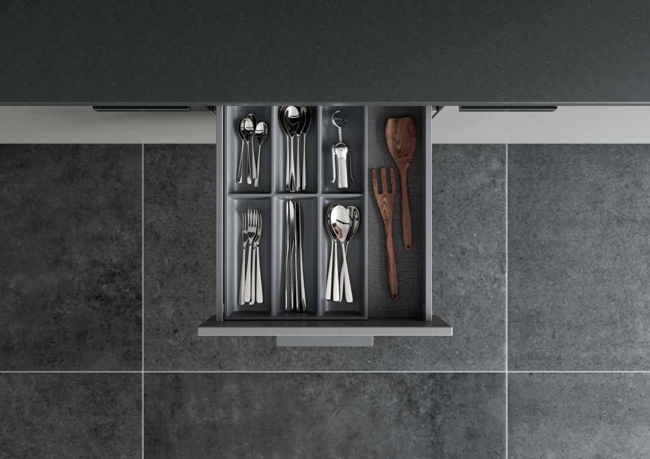 AMBIA-LINE Cutlery Insert Kit - Orion Grey ALC.45.110P.OG - Devine Distribution Ltd