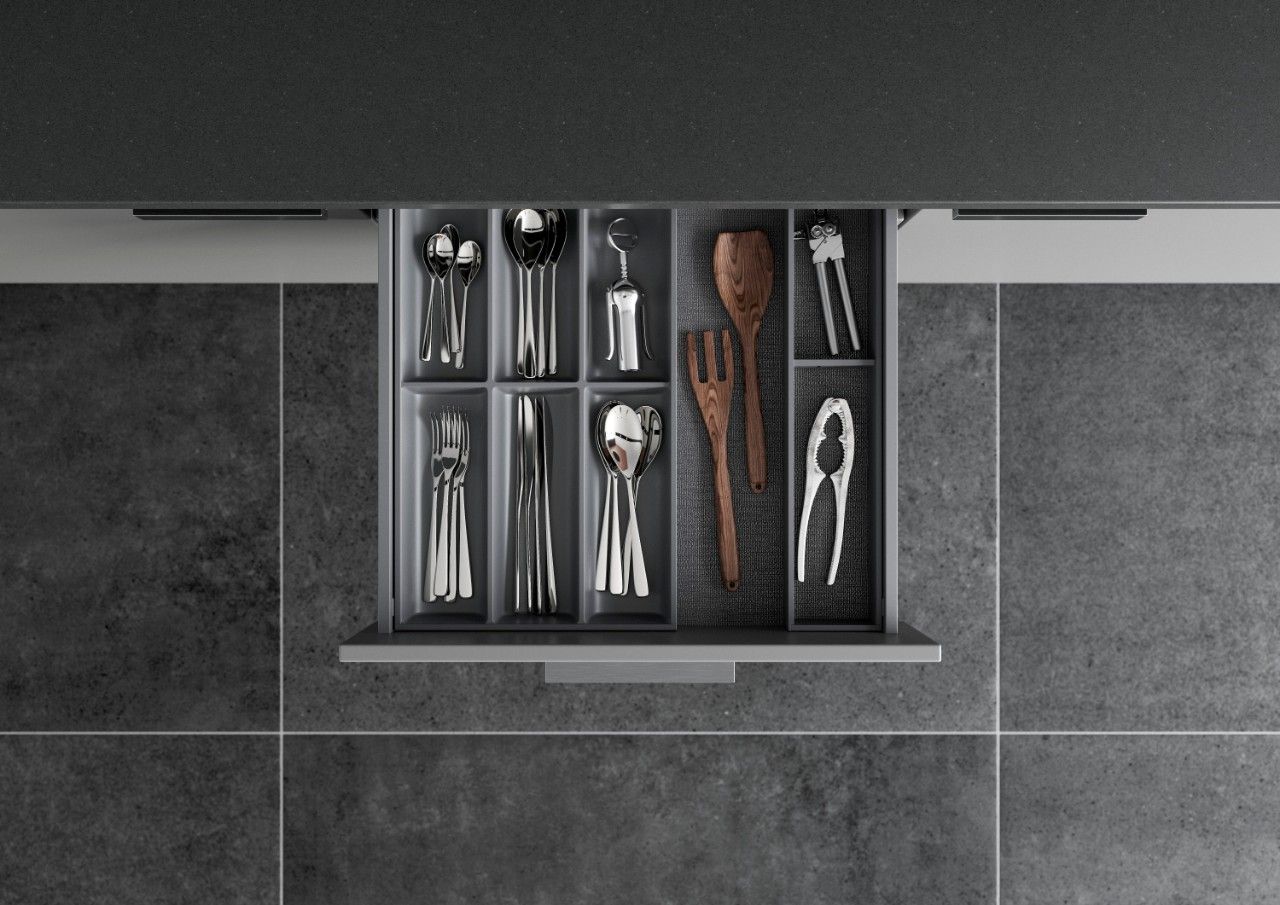 AMBIA-LINE Cutlery Insert Kit - Orion Grey ALC.45.110P.OG - Devine Distribution Ltd