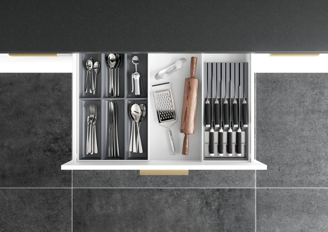 AMBIA-LINE Cutlery Insert Kit - Silk White ALC.45.110P.W - Devine Distribution Ltd