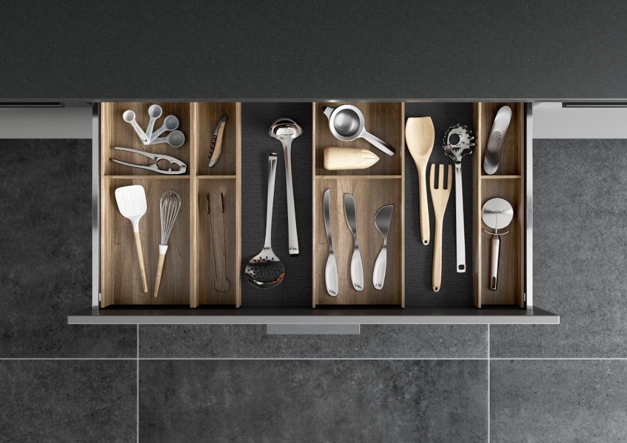 AMBIA-LINE Utensil Insert Kit - Tennessee Walnut ALU.45.110P.TW - Devine Distribution Ltd