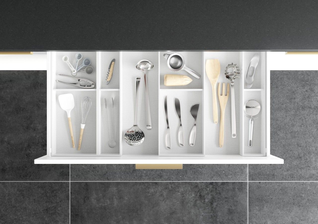 AMBIA-LINE Utensil Insert Kit - Silk White ALU.45.110P.W - Devine Distribution Ltd