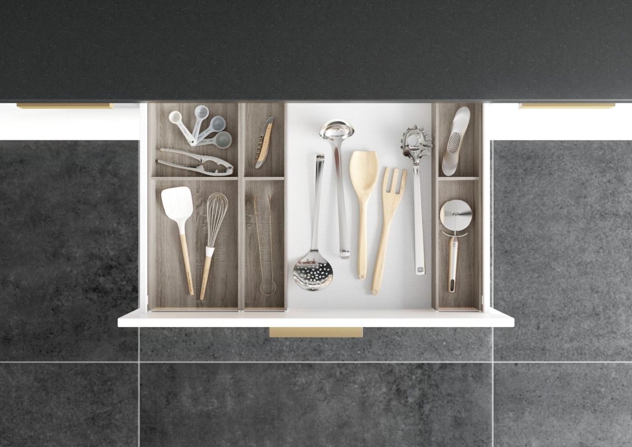 AMBIA-LINE Utensil Insert Kit - Bardolino Oak ALU.45.110P.BO - Devine Distribution Ltd