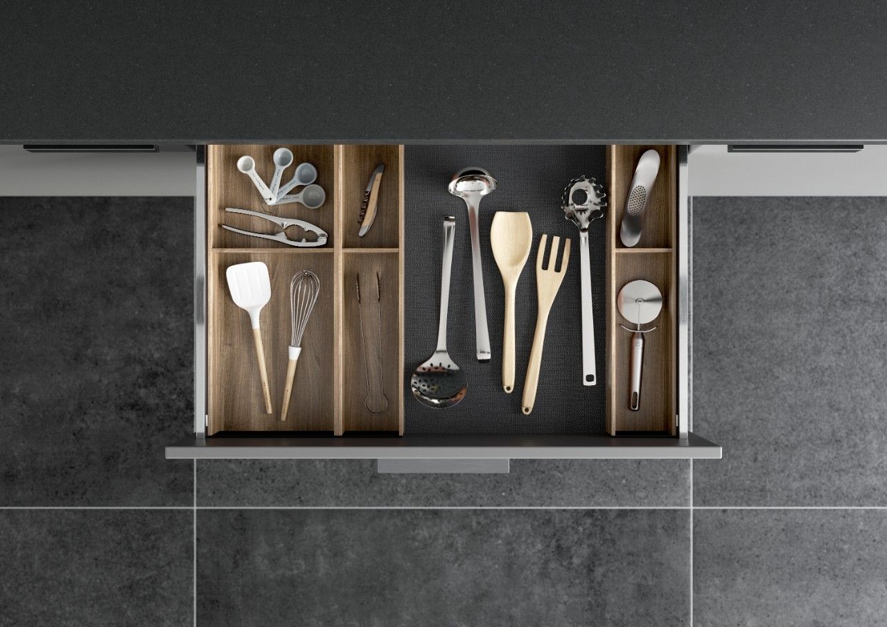 AMBIA-LINE Utensil Insert Kit - Tennessee Walnut ALU.45.110P.TW - Devine Distribution Ltd