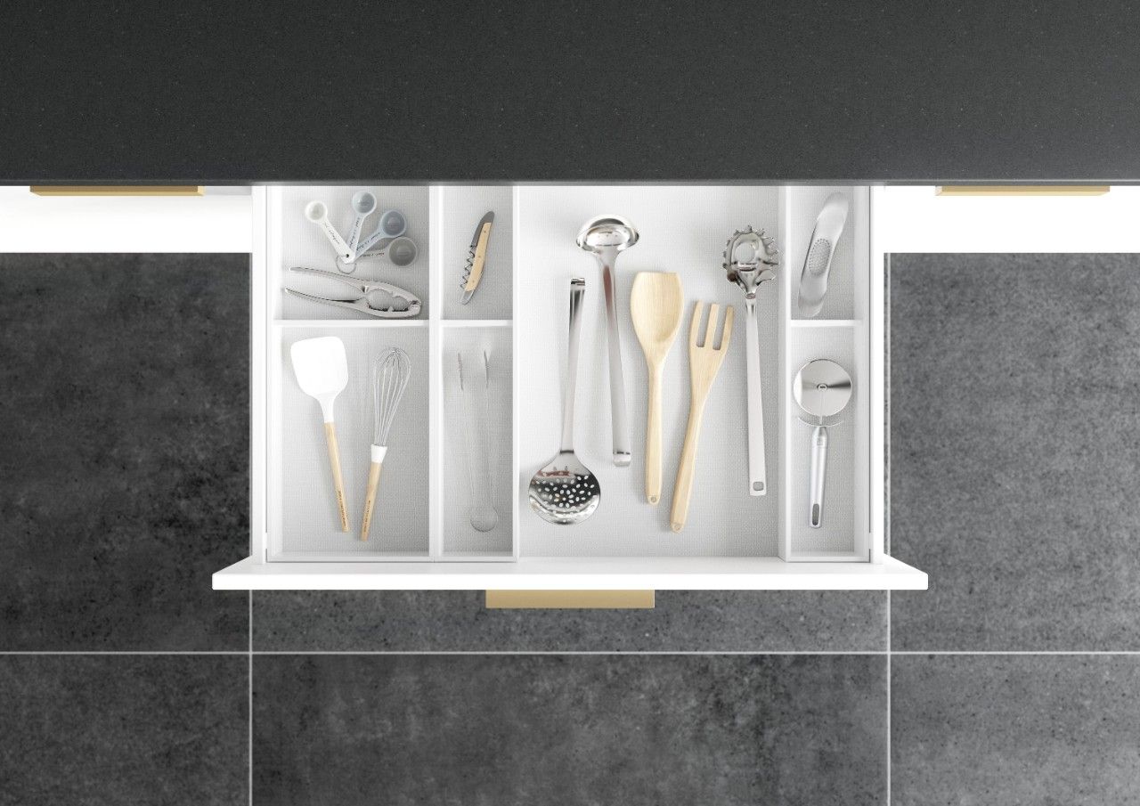 AMBIA-LINE Utensil Insert Kit - Silk White ALU.45.110P.W - Devine Distribution Ltd