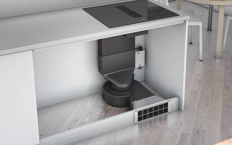 Airforce Aspira Baby 60cm downdraft Bridgeable Touch Control Induction hob - Devine Distribution Ltd