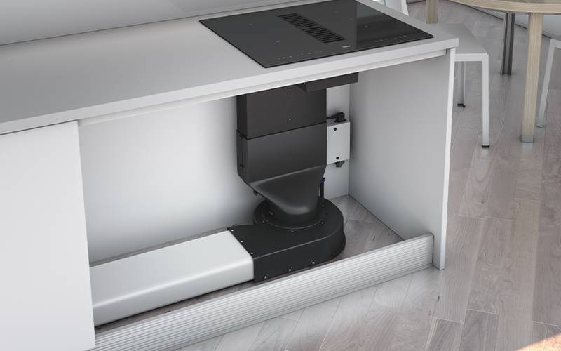 Airforce Aspira Baby 60cm downdraft Bridgeable Touch Control Induction hob - Devine Distribution Ltd