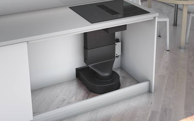 Airforce Aspira Baby 60cm downdraft Bridgeable Touch Control Induction hob - Devine Distribution Ltd