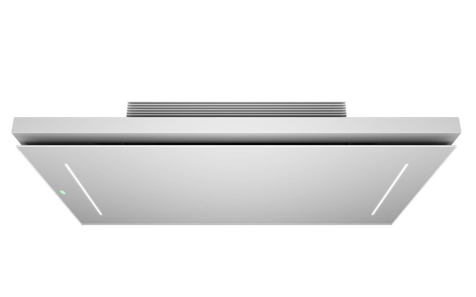Airforce F207 F 100cm Island Cooker Hood with Remote Control in White Glass Finish