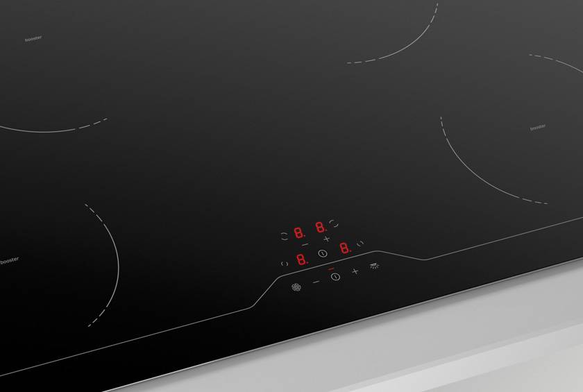 Airforce Integra 78 B2 78Cm 4 Zone Touch Control Induction Hob - Black (control)
