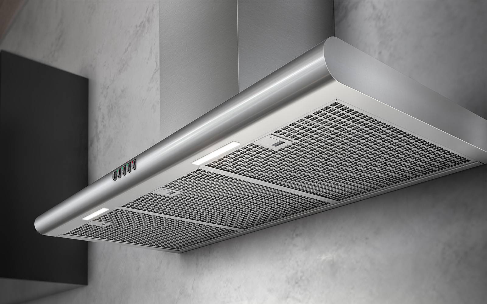 Airforce Noon Wall Mounted 90cm Cooking Hood Stainless Steel - Devine Distribution Ltd